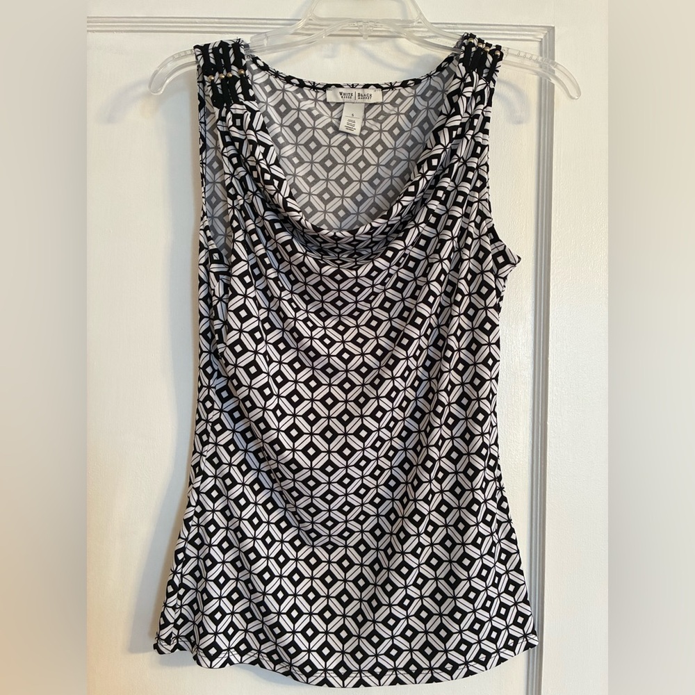 White House Black Market 2 women's Patterned sleeveless Tops. - Picture 7 of 12